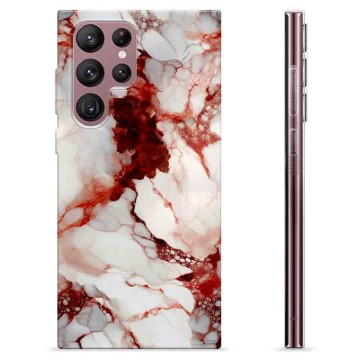 Coque Samsung Galaxy S22 Ultra 5G en TPU - Marbre Rubis