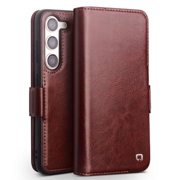 Etui Portefeuille Samsung Galaxy S23 5G en Cuir Qialino Classic