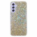 Coque Samsung Galaxy S23 FE en TPU Glitter Flakes - Doré