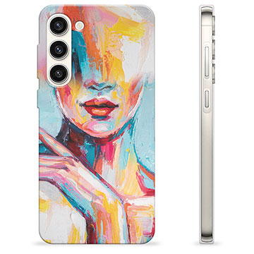 Coque Samsung Galaxy S23+ 5G en TPU - Portrait Abstrait