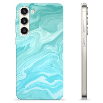 Coque Samsung Galaxy S23+ 5G en TPU - Marbre Bleu