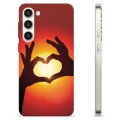 Coque Samsung Galaxy S23+ 5G en TPU - Silhouette de Coeur