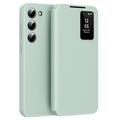 Étui à rabat Samsung Galaxy S23 Smart Clear View avec fente pour carte - Vert clair
