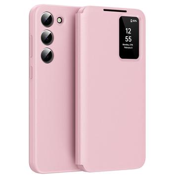 Étui à rabat Samsung Galaxy S23 Smart Clear View avec fente pour cartes