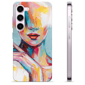 Coque Samsung Galaxy S23 5G en TPU - Portrait Abstrait