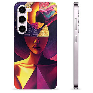 Coque Samsung Galaxy S23 5G en TPU - Portrait Cubiste