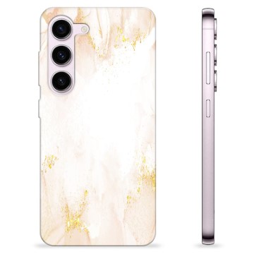 Coque Samsung Galaxy S23 5G en TPU - Marbre Perle Dorée