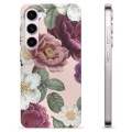 Coque Samsung Galaxy S23 5G en TPU - Fleurs Romantiques