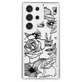 Coque Samsung Galaxy S23 Ultra en TPU Fashion - Contour des roses