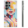 Coque Samsung Galaxy S23 Ultra 5G en TPU - Portrait Abstrait