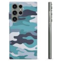 Coque Samsung Galaxy S23 Ultra 5G en TPU - Camouflage Bleu