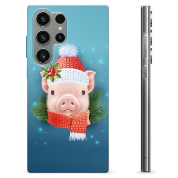 Coque Samsung Galaxy S23 Ultra 5G en TPU - Cochonnet d\'Hiver