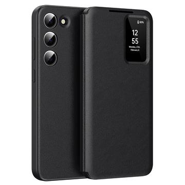 Étui à rabat Samsung Galaxy S23+ Smart Clear View avec fente pour carte