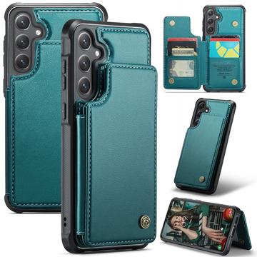 Étui Caseme C22 Samsung Galaxy S24 FE avec portefeuille de cartes protégé par RFID - Vert