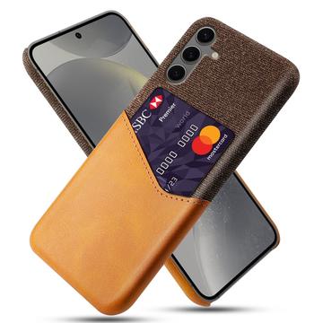 Coque Samsung Galaxy S24 FE avec Porte-Cartes KSQ - Orange