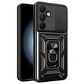 Coque Hybride Samsung Galaxy S24 FE à Anneau Rotatif avec Protection pour Appareil Photo