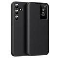 Étui à rabat Samsung Galaxy S24 FE Smart Clear View avec fente pour carte - Noir