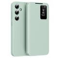Étui à rabat Samsung Galaxy S24 FE Smart Clear View avec fente pour carte