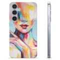 Coque Samsung Galaxy S24+ en TPU - Portrait Abstrait