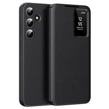 Étui à rabat Samsung Galaxy S24 Smart Clear View avec fente pour carte - Noir