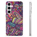 Coque Samsung Galaxy S24 en TPU - Fleurs Abstraites