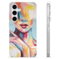 Coque Samsung Galaxy S24 en TPU - Portrait Abstrait