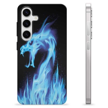 Coque Samsung Galaxy S24 en TPU - Dragon Feu Bleu