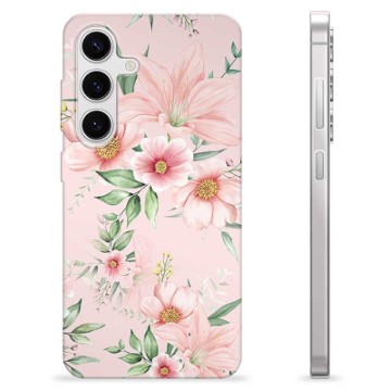 Coque Samsung Galaxy S24 en TPU - Fleurs à L\'aquarelle