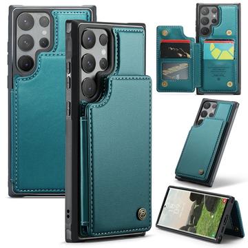Étui Samsung Galaxy S24 Ultra Caseme C22 avec portefeuille de cartes protégé par RFID - Vert