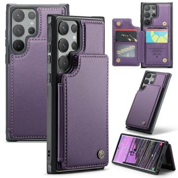Étui Samsung Galaxy S24 Ultra Caseme C22 avec portefeuille de cartes protégé par RFID - Violet