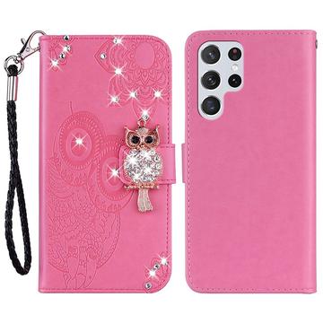 Etui Samsung Galaxy S24 Ultra Hibou Strass