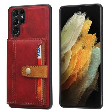 Étui Samsung Galaxy S24 Ultra avec Portefeuille - Retro Style