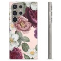 Coque Samsung Galaxy S24 Ultra en TPU - Fleurs Romantiques