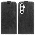Étui à Rabat Vertical Samsung Galaxy S24 avec Porte-Cartes - Noir