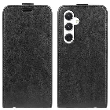 Étui à Rabat Vertical Samsung Galaxy S24 avec Porte-Cartes - Noir