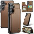 Étui Samsung Galaxy S24+ Caseme C22 Case avec portefeuille de cartes protégé par RFID - Marron