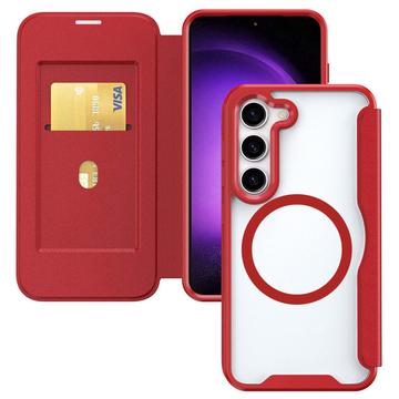 Étui à Rabat Samsung Galaxy S24+ avec Fente pour Carte - Compatible MagSafe