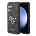 Coque Hybride Samsung Galaxy S24+ Guess 4G Big Metal Logo - Grise