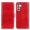 Étui Portefeuille Samsung Galaxy S24+ avec Fermeture Magnétique - Rouge