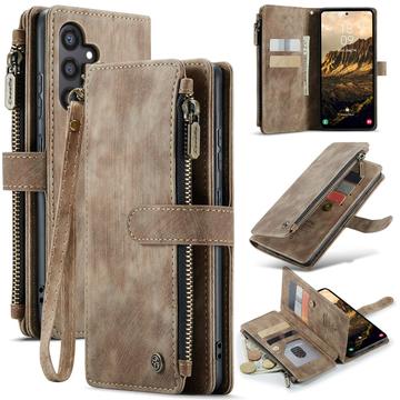 Étui Portefeuille Samsung Galaxy S25 Multifonctionnel Caseme C30 - Marron