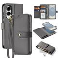 Étui portefeuille en cuir Samsung Galaxy S25 Edge avec couverture magnétique Dux Ducis Lawa - Gris