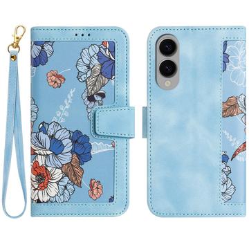 Étui floral avec fentes pour cartes de crédit pour Samsung Galaxy S25 Edge