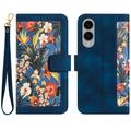 Étui floral avec fentes pour cartes de crédit pour Samsung Galaxy S25 Edge