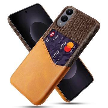 Coque Samsung Galaxy S25 Edge avec Porte-Cartes KSQ - Orange