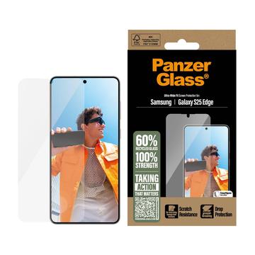 Protecteur d\'Écran Samsung Galaxy S25 Edge PanzerGlass Ultra-Wide Fit EasyAligner - Transparente