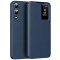 Étui à rabat Samsung Galaxy S25 Edge Smart Clear View avec fente pour carte - Saphir