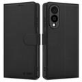 Étui Portefeuille Samsung Galaxy S25 Edge avec Aimant et Support Tech-Protect - Noir