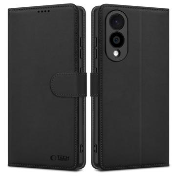 Étui Portefeuille Samsung Galaxy S25 Edge avec Aimant et Support Tech-Protect - Noir