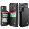 Étui Caseme C22 Samsung Galaxy S25 FE avec portefeuille de cartes protégé par RFID - Noir