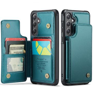 Étui Caseme C22 Samsung Galaxy S25 FE avec portefeuille de cartes protégé par RFID - Vert